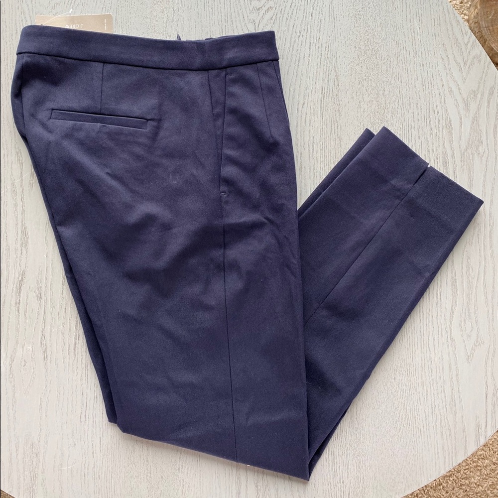 J. Crew Martie Pant - Sz 2 - BiStretch Cotton Navy